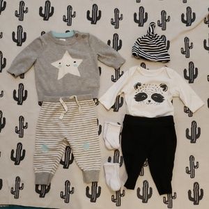 0-3 Month Baby Gap Old Navy Cloud Island 2 Outfits